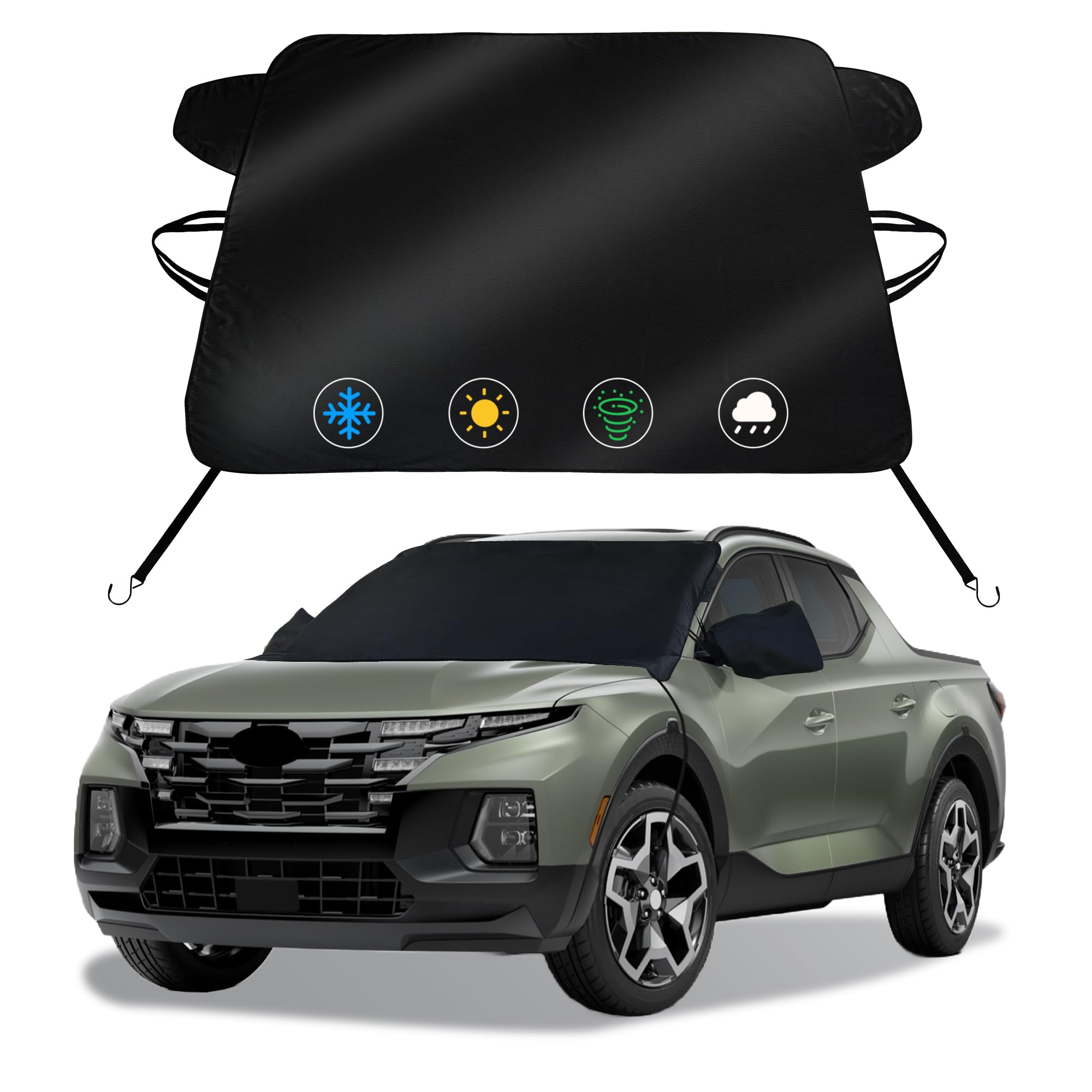 Windshield Cover for Ice &amp; Snow for Hyundai Santa Cruz 2022-2024 2025 2026