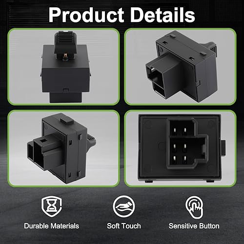 Miniatura 3 de 5HB57DX9AA DS1187 Interruptor de control de elevalunas eléctrico trasero izquierdo derecho apto para Jeep Grand Cherokee 1994-2004