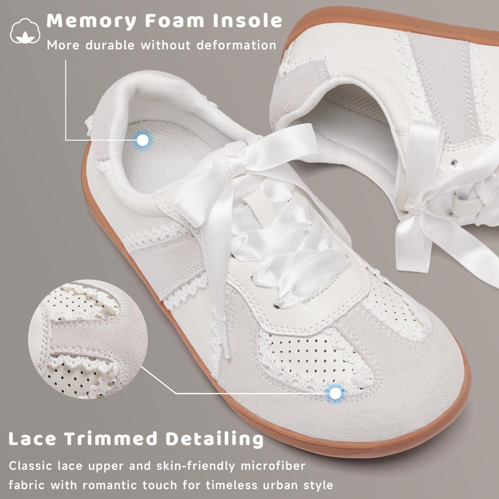 Zapatillas Deportivas Barefoot Mujer Talla Ancha