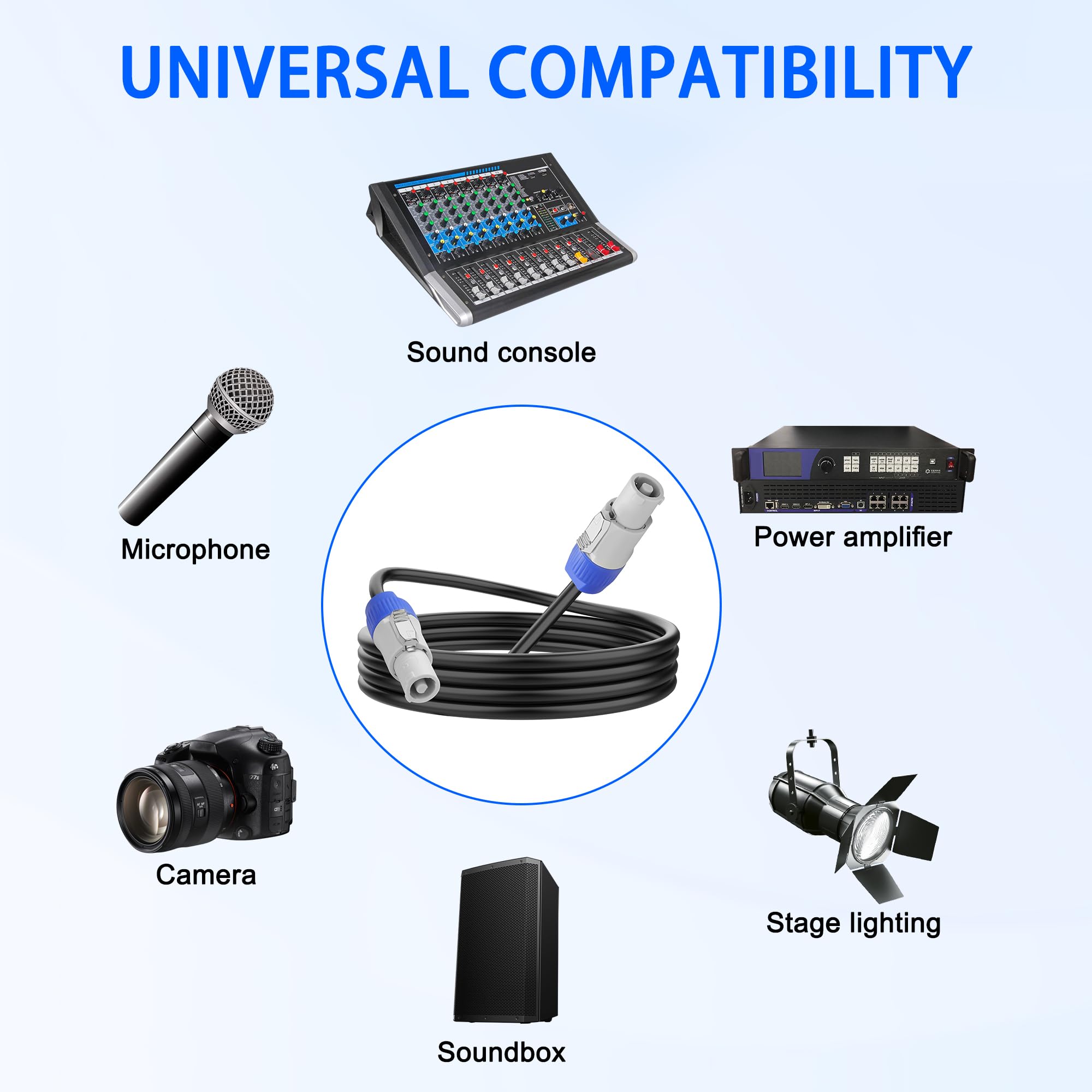 PowerCON Stecker 3-polig 20A - Professionelle Stromverbinder Für Bühnenlicht