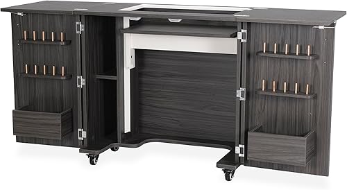 Miniatura 16 de Arrow Sewing Kangaroo Bandicoot - Armario de costura y acolchado con elevador, sala de estar, color blanco ceniza blanco (Ash White)