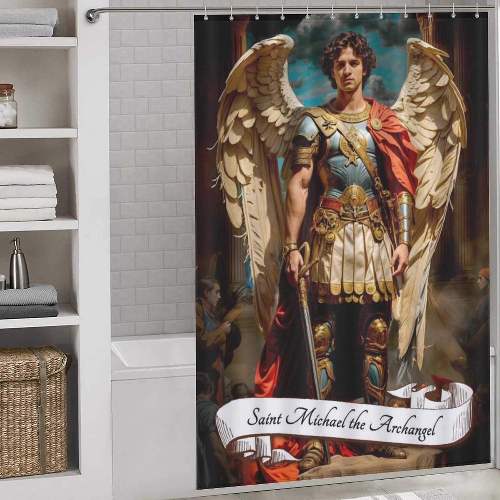Tissu Saint Michel 143x180cm en polyester lavable et déperlant pour rideau