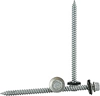 Vista 6 de Chenango Supply - N.9 x 1 pulgada cabeza de arandela hexagonal Tornillo de techo de metal autoinicial/autorroscante de metal a madera, techos