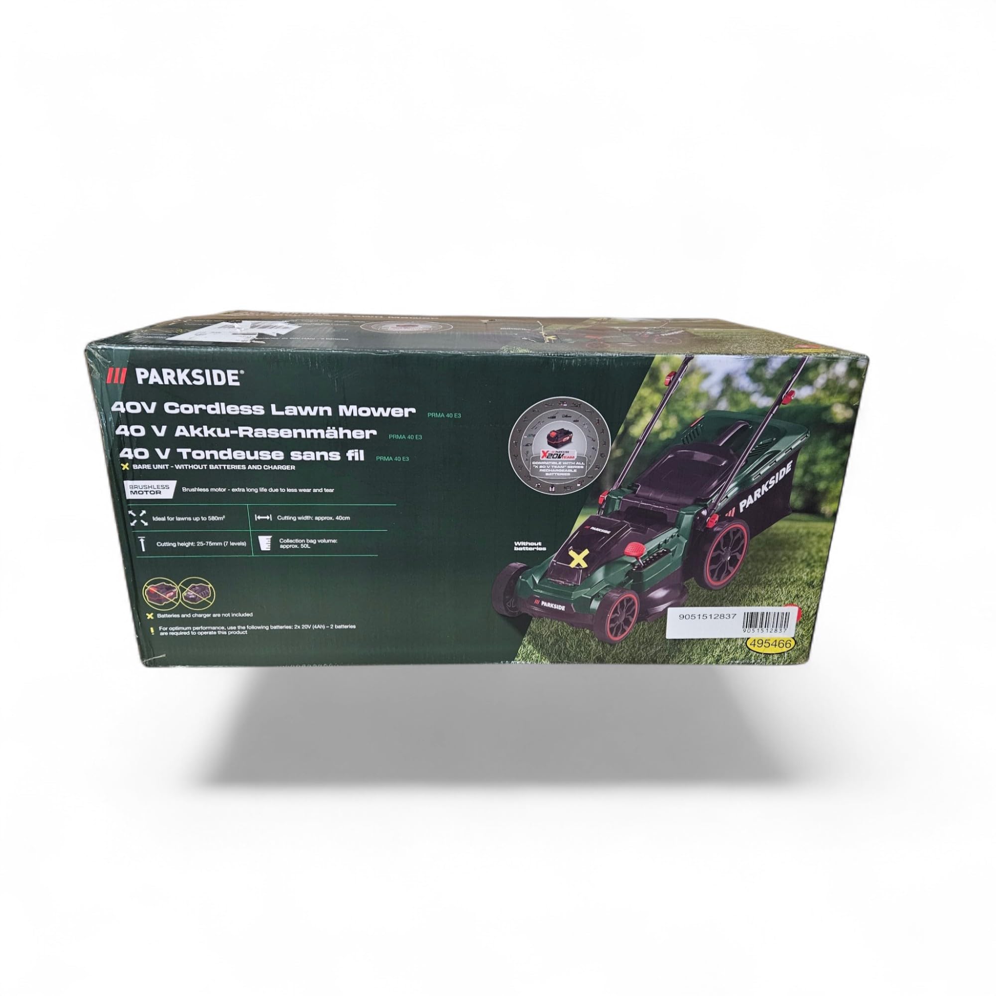 Parkside® 40 V akumulatorowa kosiarka PRMA 40-Li B3, bez akumulatora i ładowarki