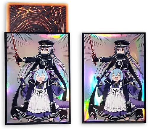 Miniatura 3 de Fundas holográficas intermitentes (Sky Striker Ace Roze Dragonmaid) de carga superior para tarjetas YuGiOhJaponesas de 2.480 x 3.543 in (3)
