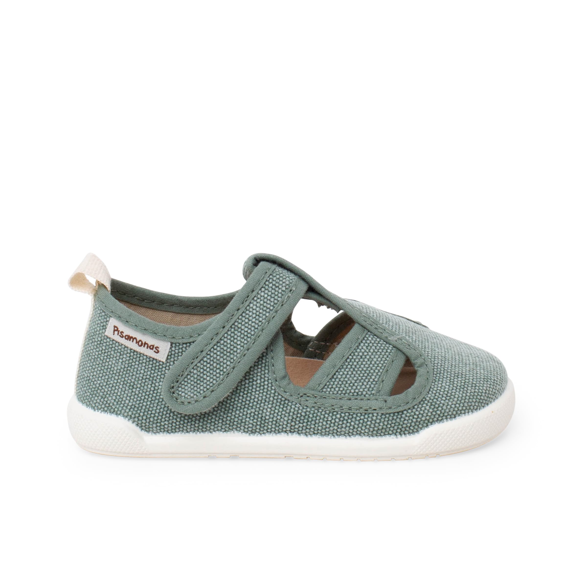 Pisamonas Sandalias Barefoot Lona Cangrejera Niño Talla 25 Color Verde