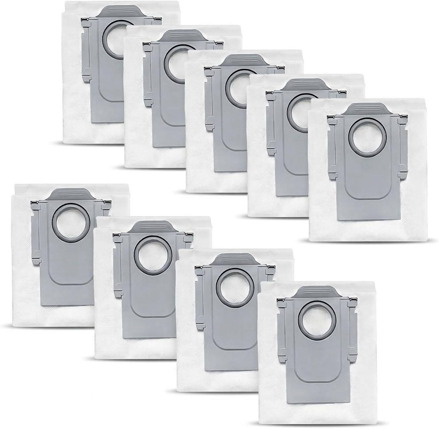 9 Bolsas para Aspiradoras Compatibles con Roborock Qrevo Series (Pro, MaxV, S, Slim, Master, Plus, Curv, Edge, S5V), Saros 10 / 10R / Z70 / 20, QV 35A / 35S, S8 MaxV Ultra
