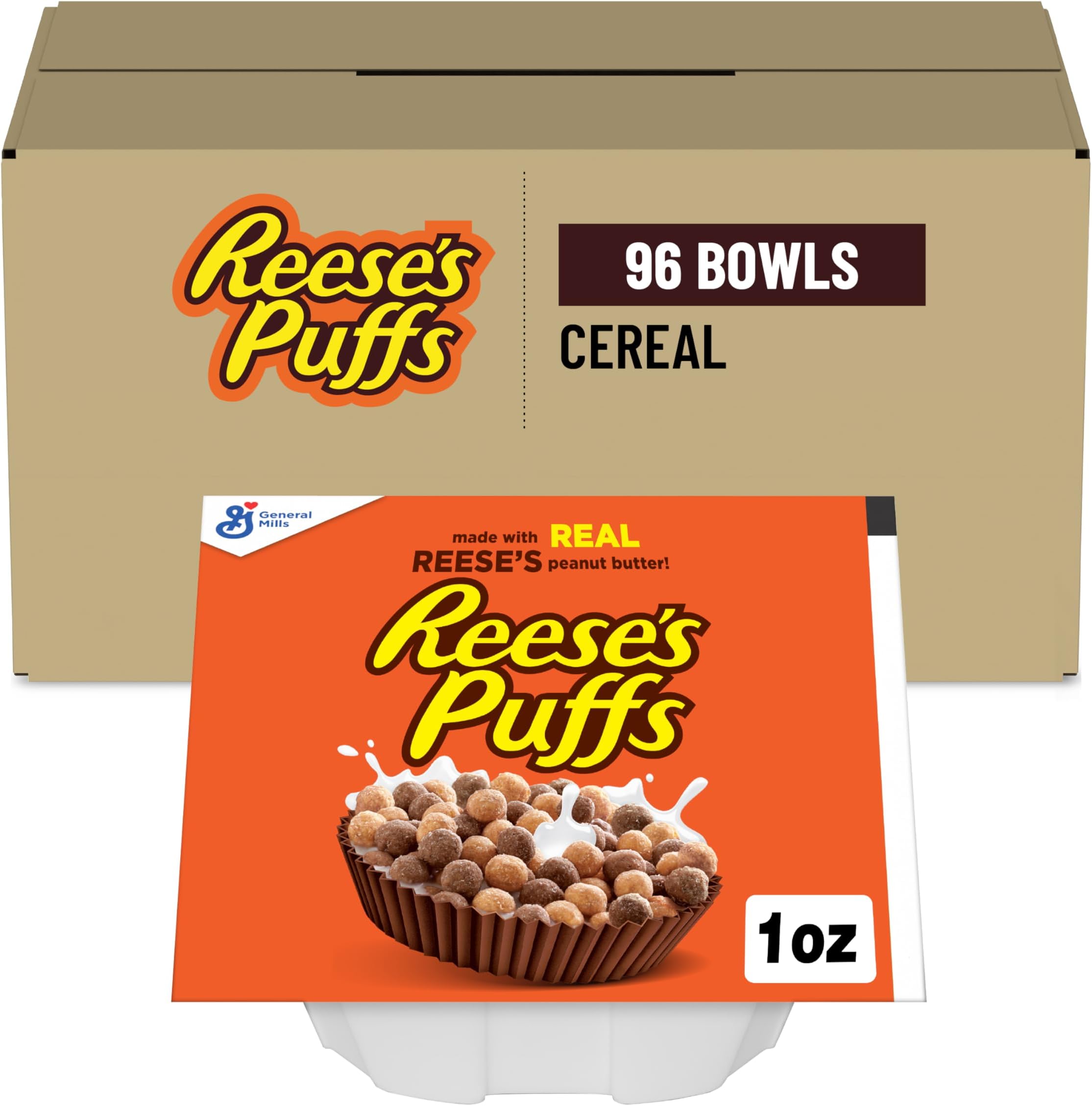 Puffs Cereal, 1 Oz (Pack of 96)