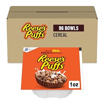 Reeses Puffs Puffs Cereal, 1 Oz Pack of 96