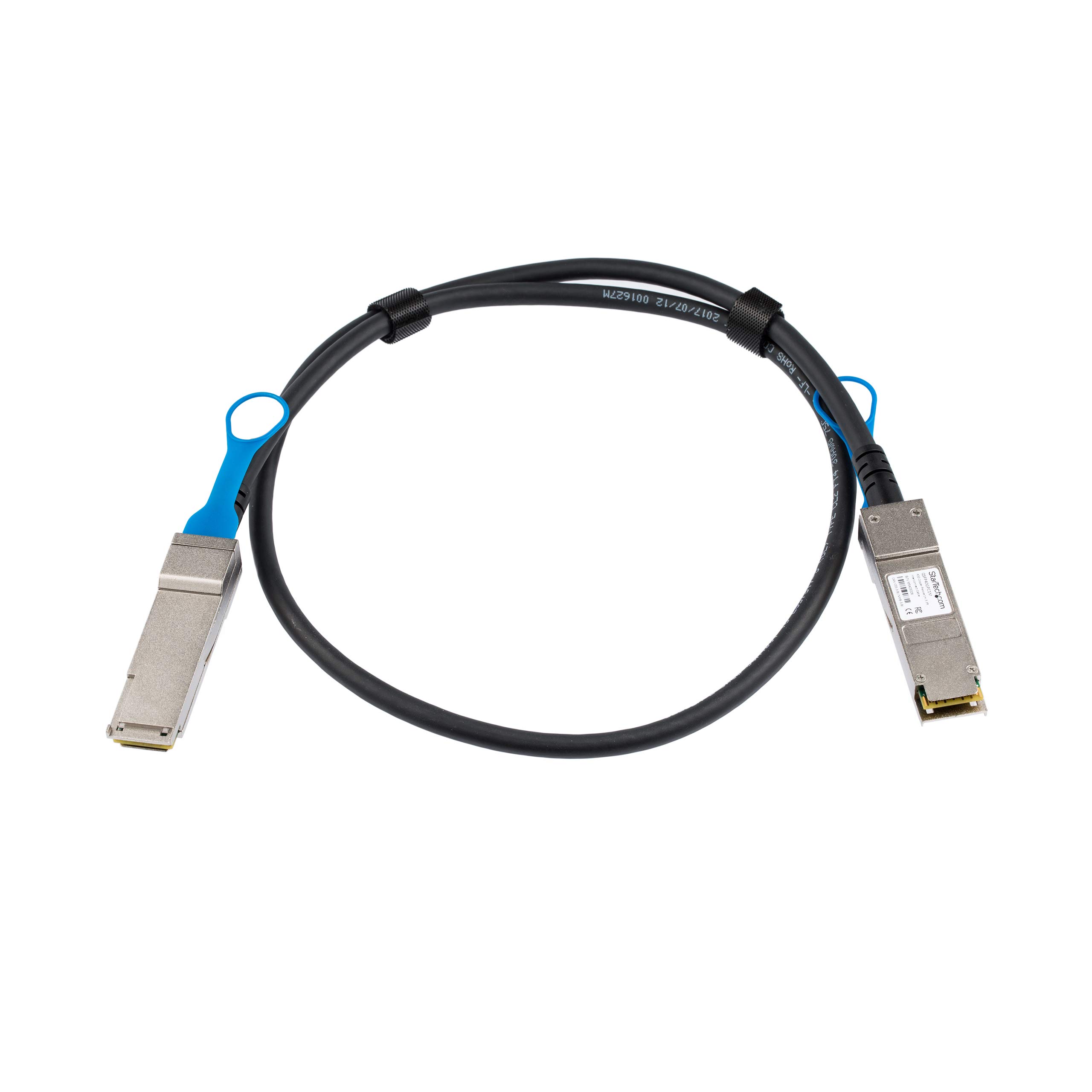 StarTech Cavo QSFP+ 40G Twinax Passivo DAC Conforme MSA 1m (QSFP40GPC1M) | Connessione Diretta 40 Gigabit, Bassa Latenza e Basso Consumo, Ideale per Switch e Data Center