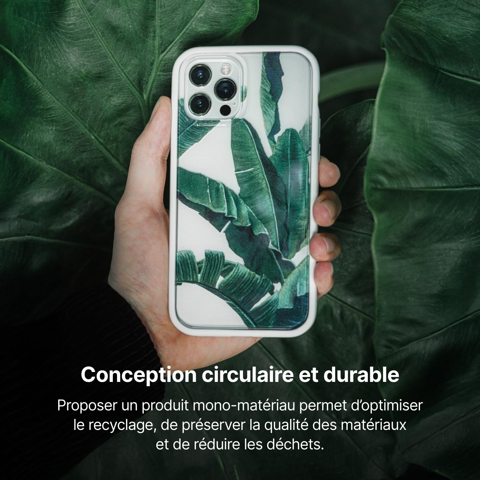 RhinoShield Coque Compatible avec MagSafe pour [iPhone 17 Pro] Mod NX : Coque modulaire avec Verso, Force magnétique supérieure dépassant Les Normes Militaires de Protection – Blanc