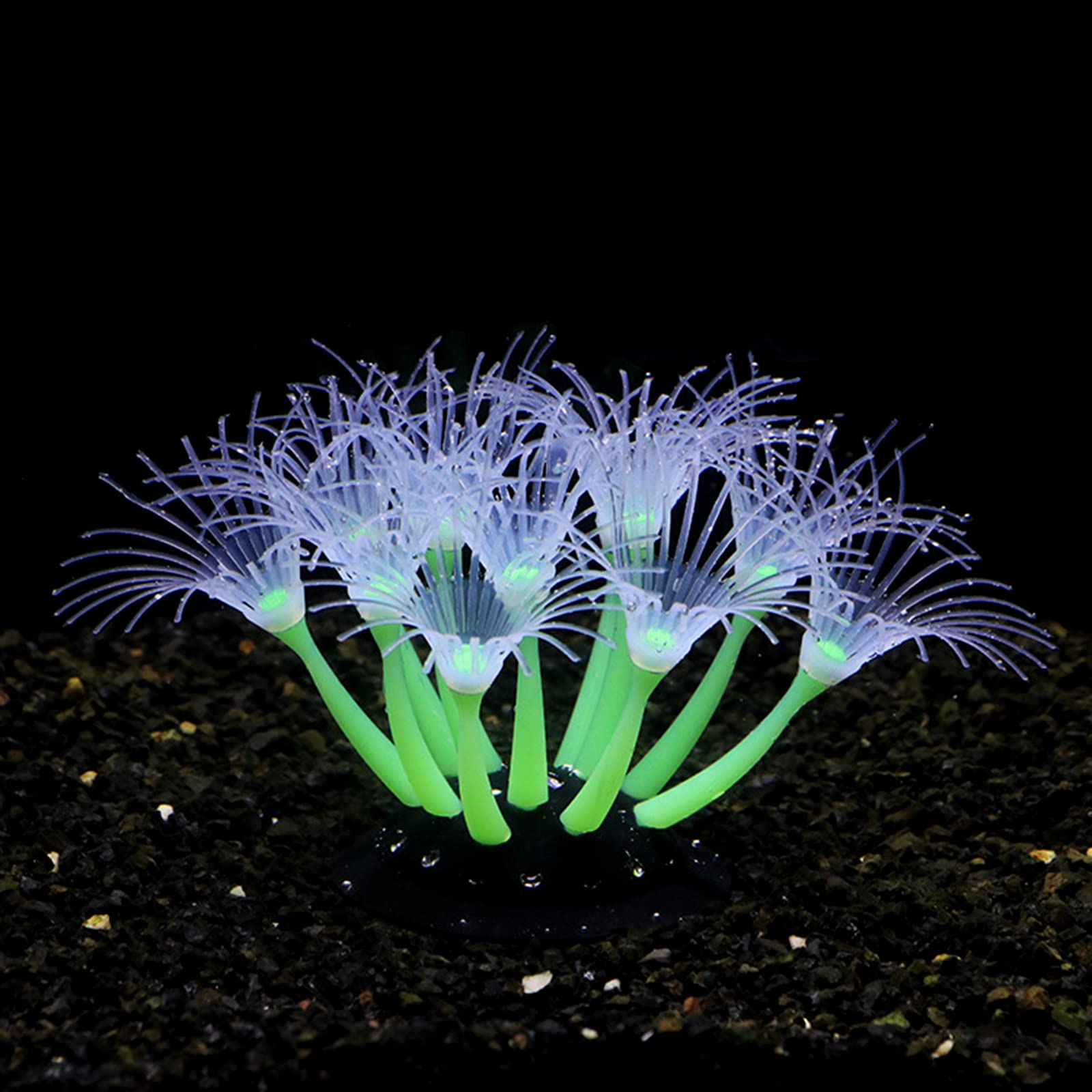 Corail artificiel lumineux en silicone pour aquarium, terrarium phosphorescent, faux corail ornement plante