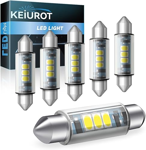 Keiurot T3 - Kit de bombillas de repuesto para debajo del gabinete, 1.732 pulgadas (1.732 in) para debajo del gabinete, bombilla de Festoon para