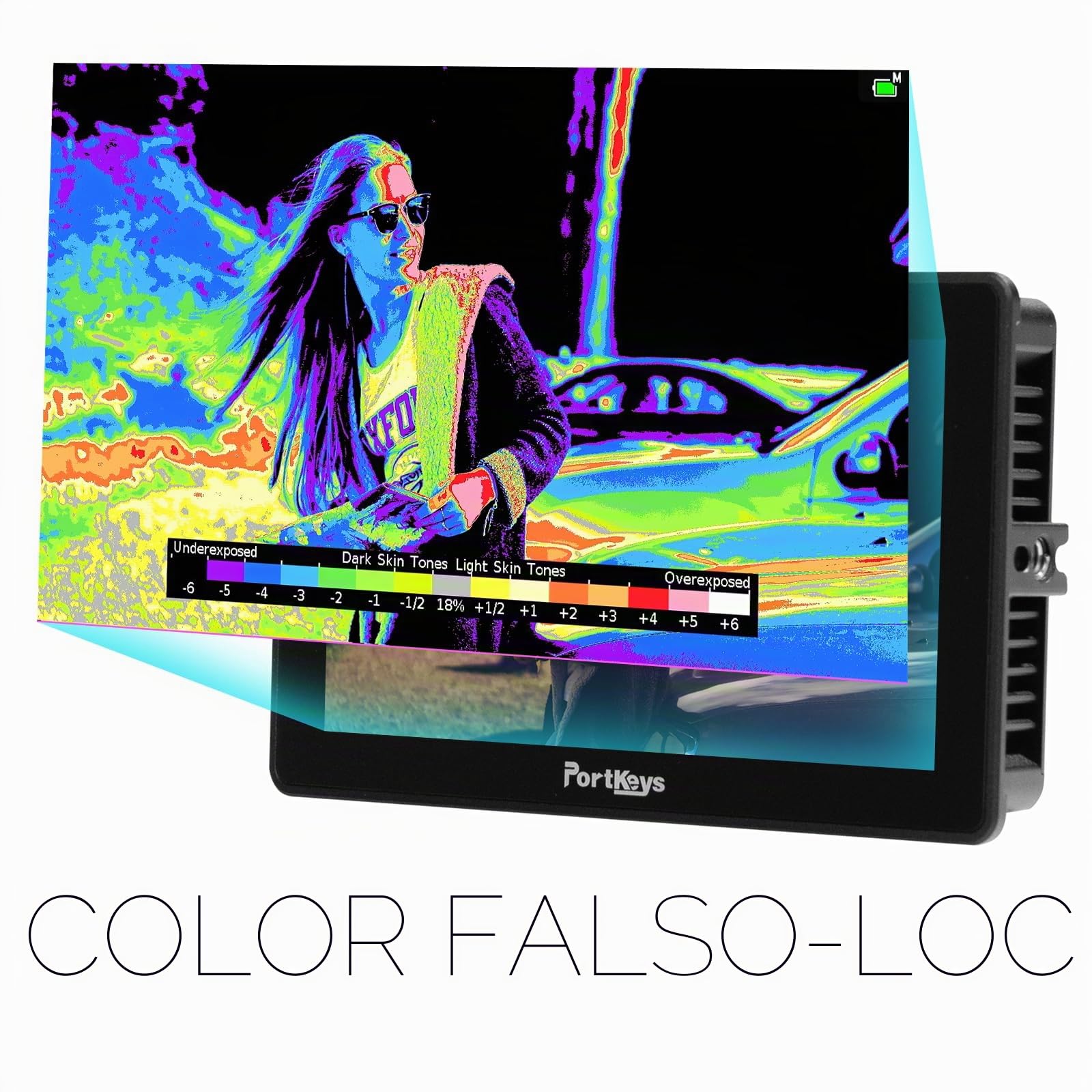 Portkeys BM5IV WR Monitor de Campo 5,5" 2000nits SDI HDMI, Control de Cámara Inalámbrico para Red ARRI Sοny Canοn ZCAM, Conversión Cruzada 3G-SDI 4K HDMI, Salida 3D LUT, Carcasa de Aluminio