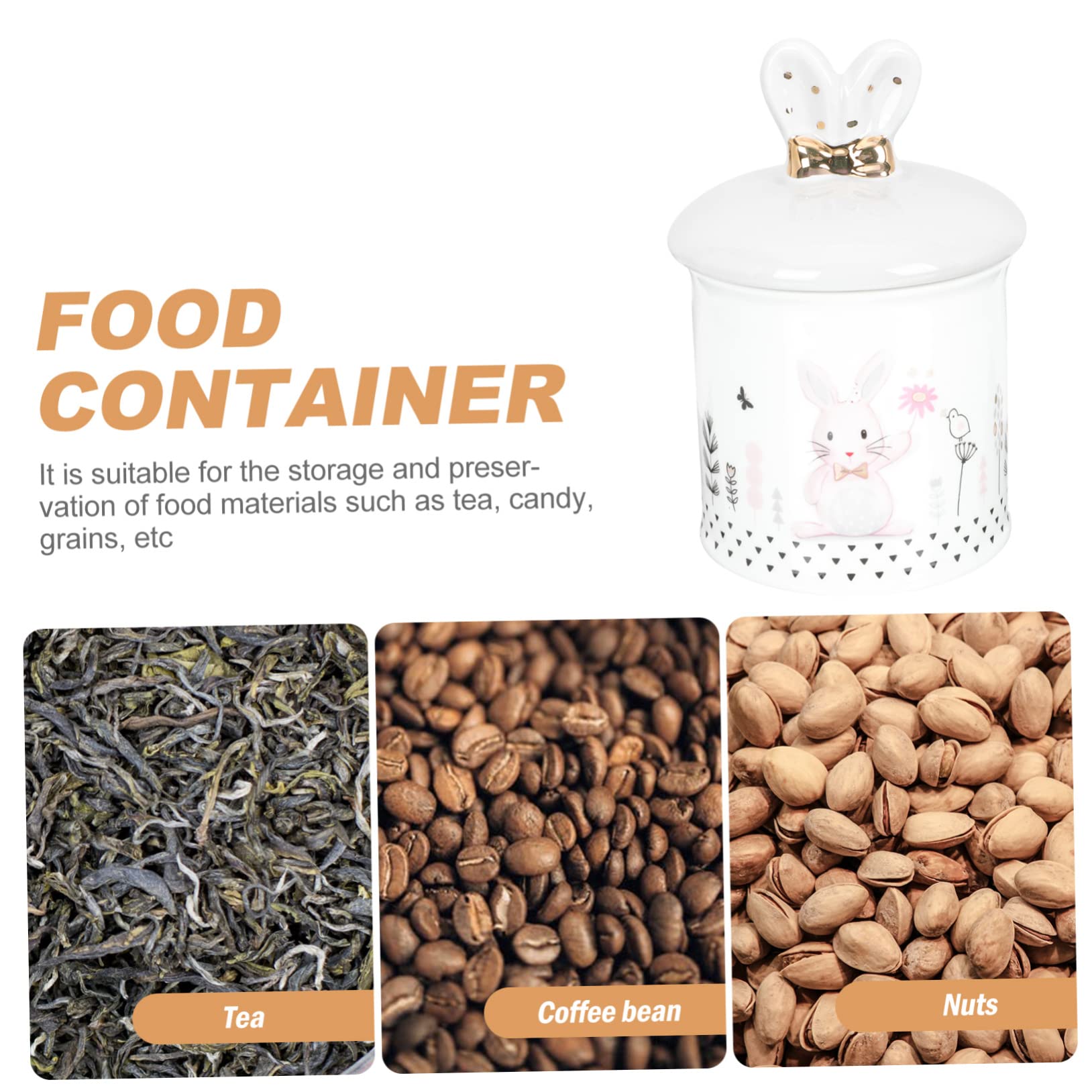 LIFKOME Barattolo per Biscotti Sigillabile in Ceramica Contenitore per Tè e Cereali Coperchio Ermetico per Conservazione Alimentare
