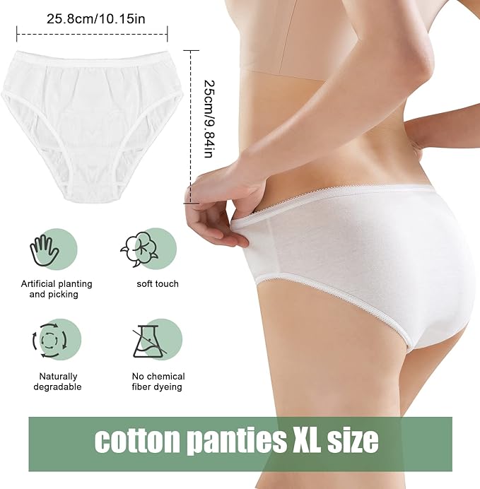 Mutandine Usa E Getta Donna - 5 Pezzi In Cotone, Ideali Per Gravidanza, Post Parto E Viaggi - Foto 10