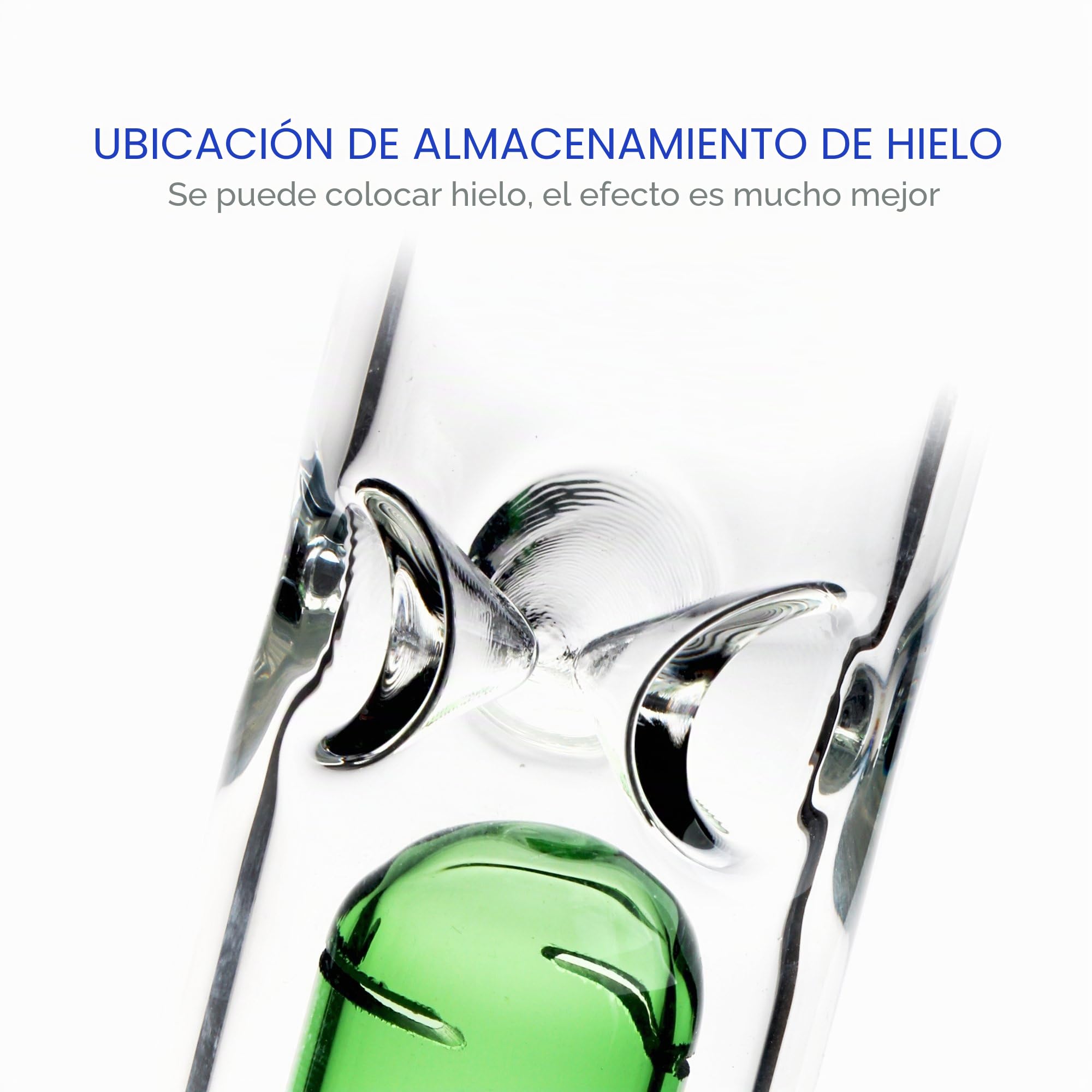 REANICE Bong de vidrio verde 14,5 mm Altura 31,5 cm Tubos rectos Rama de panal Bongs baratos Plataformas petroleras de agua 466 ml