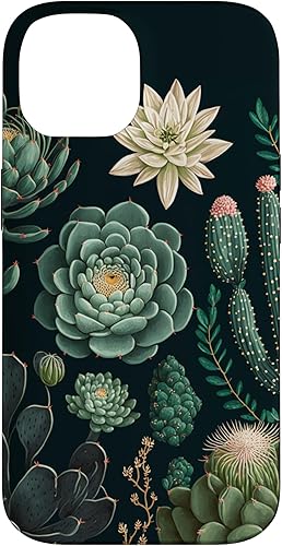 Miniatura 4 de Funda para iPhone 11 Pro Max con diseño floral botánico de plantas suculentas verdes