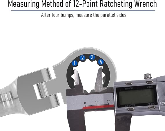 1/4 Inch Flex Head Ratcheting Combination Wrench SAE