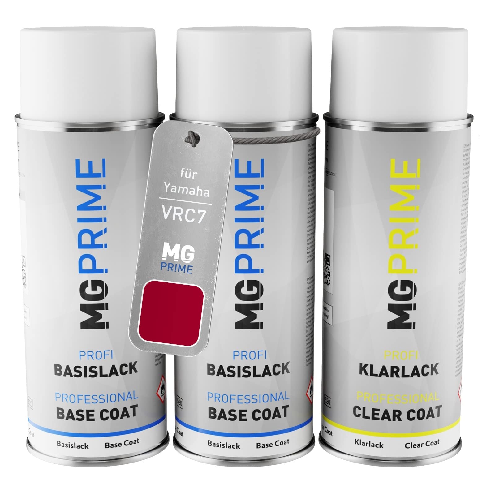 Mg Prime Red Cocktail Pearl Motorcycle Paint Spray Can Set For Yamaha Vrc7 Primer Base Coat Clear Coat Spray Can 400Ml