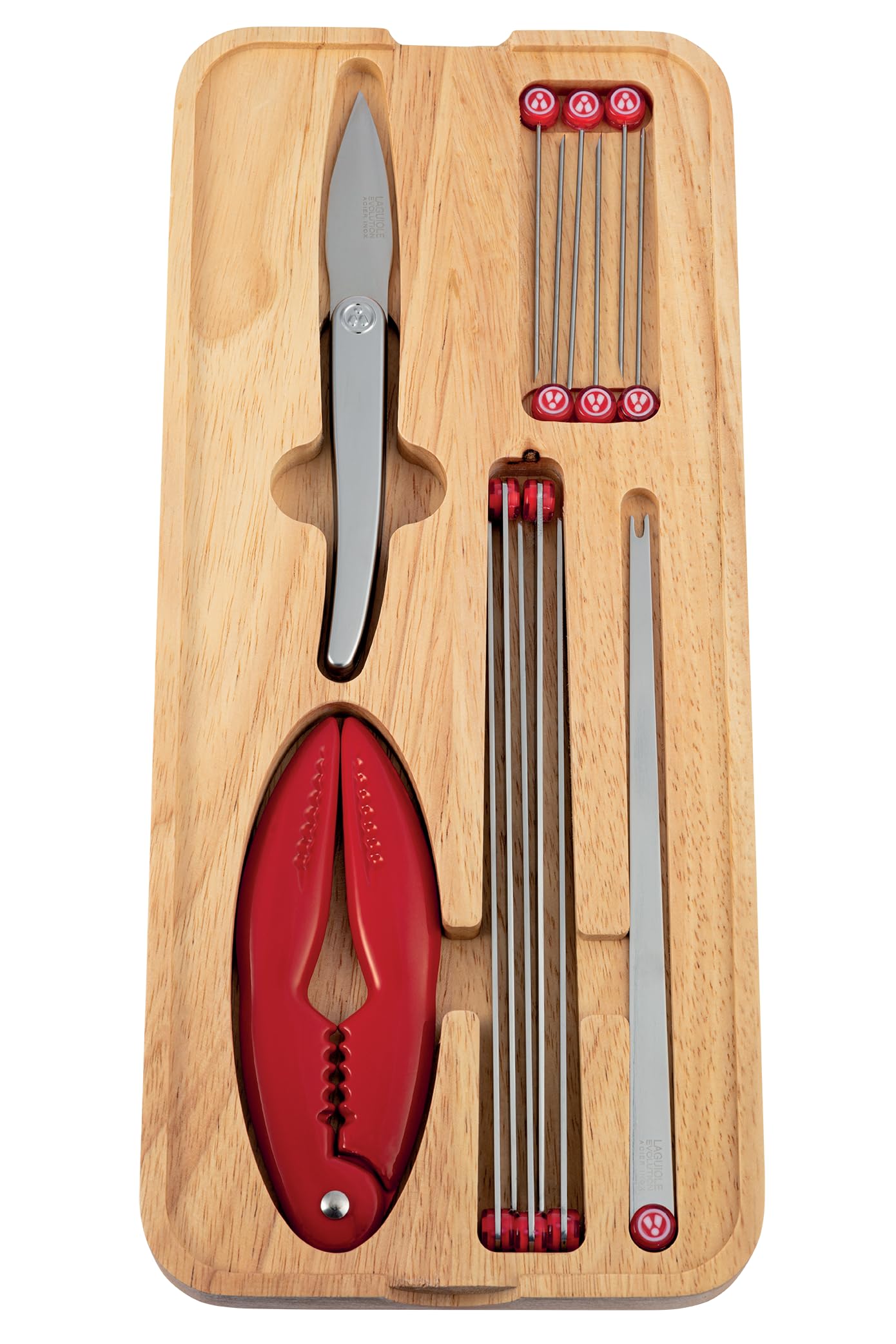 Coffret bois 14 pièces - Fruits de mer