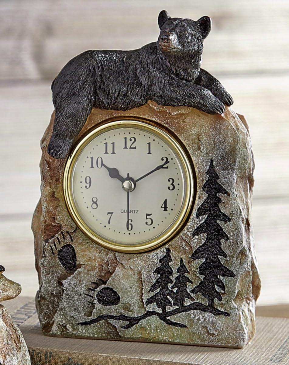 Bear Forest Desk Clock