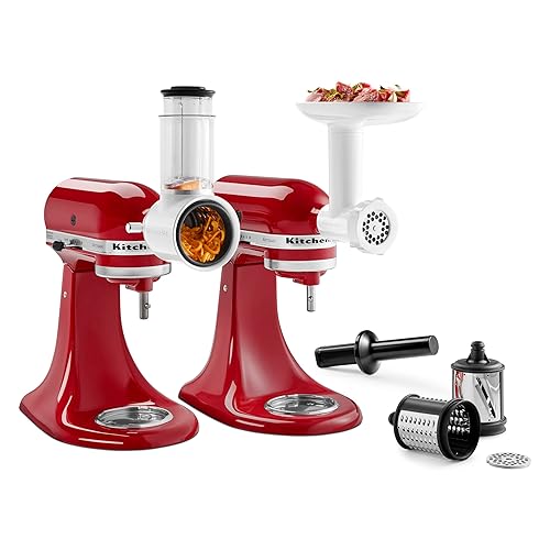 Paquete de KitchenAid® Molinillo de Alimentos + Accesorio Cortador/Triturador Fresco