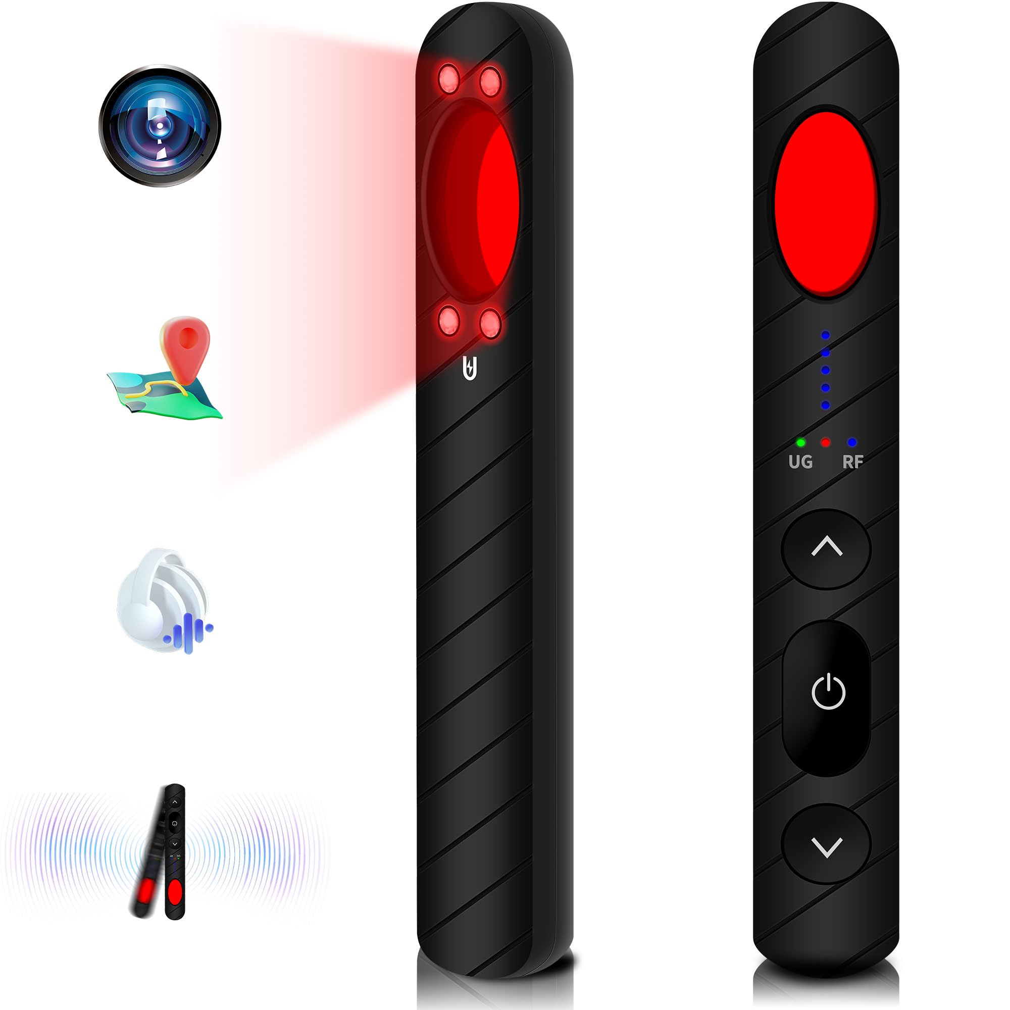 Rilevatore Microspie Chujianxi - 4 Modalità, Per Hotel, Ufficio, Casa, Auto, Con Batteria 250mAh