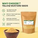Pure Tree Certified Organic Yellow Mustard Seeds | 250 g | Rai Seeds Pili Sarson dana | Aromatic Kadugu Avalu | Sarso Seeds gallery image