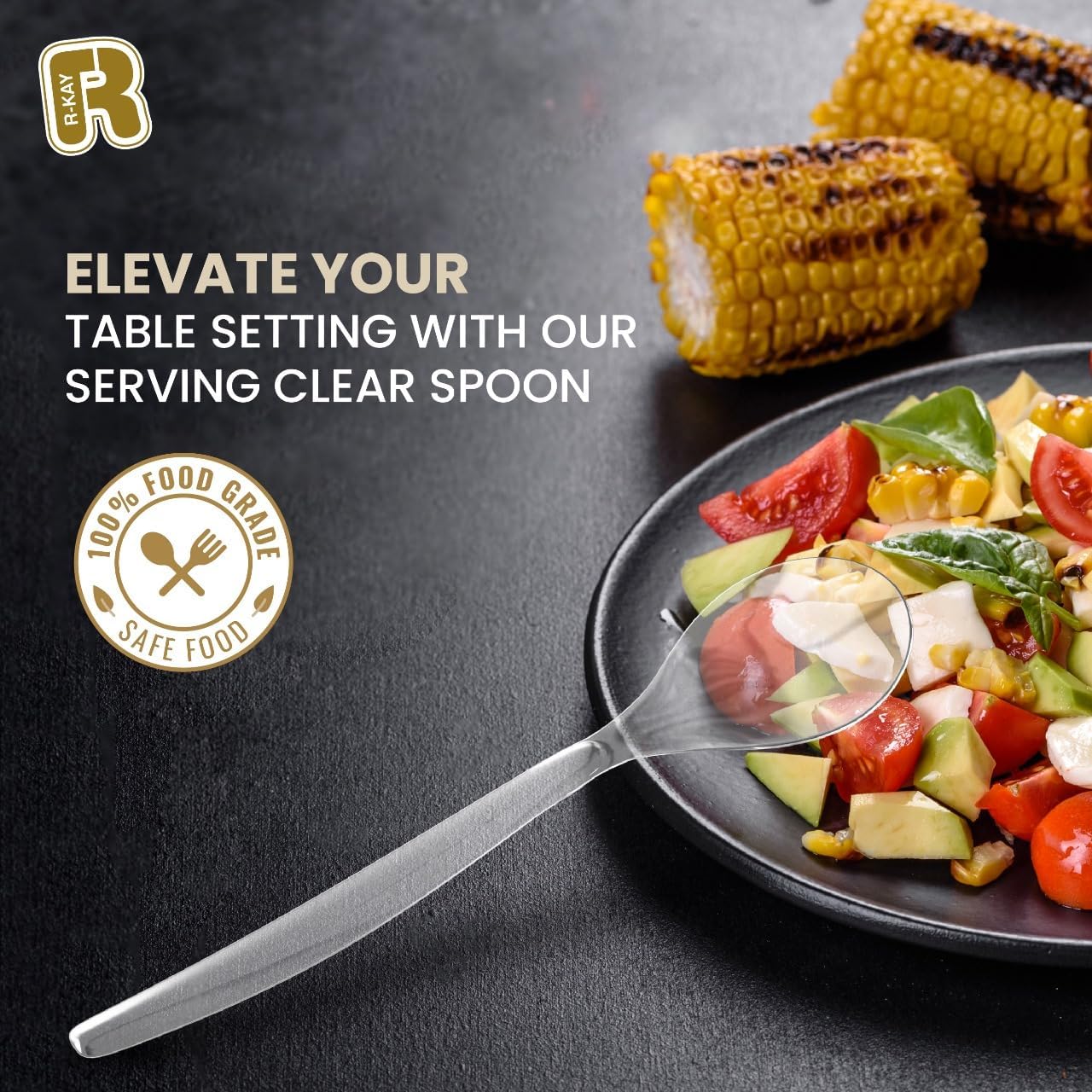 Plastic Serving Spoons For Buffet - Extra Lar Clear Plastic Serving