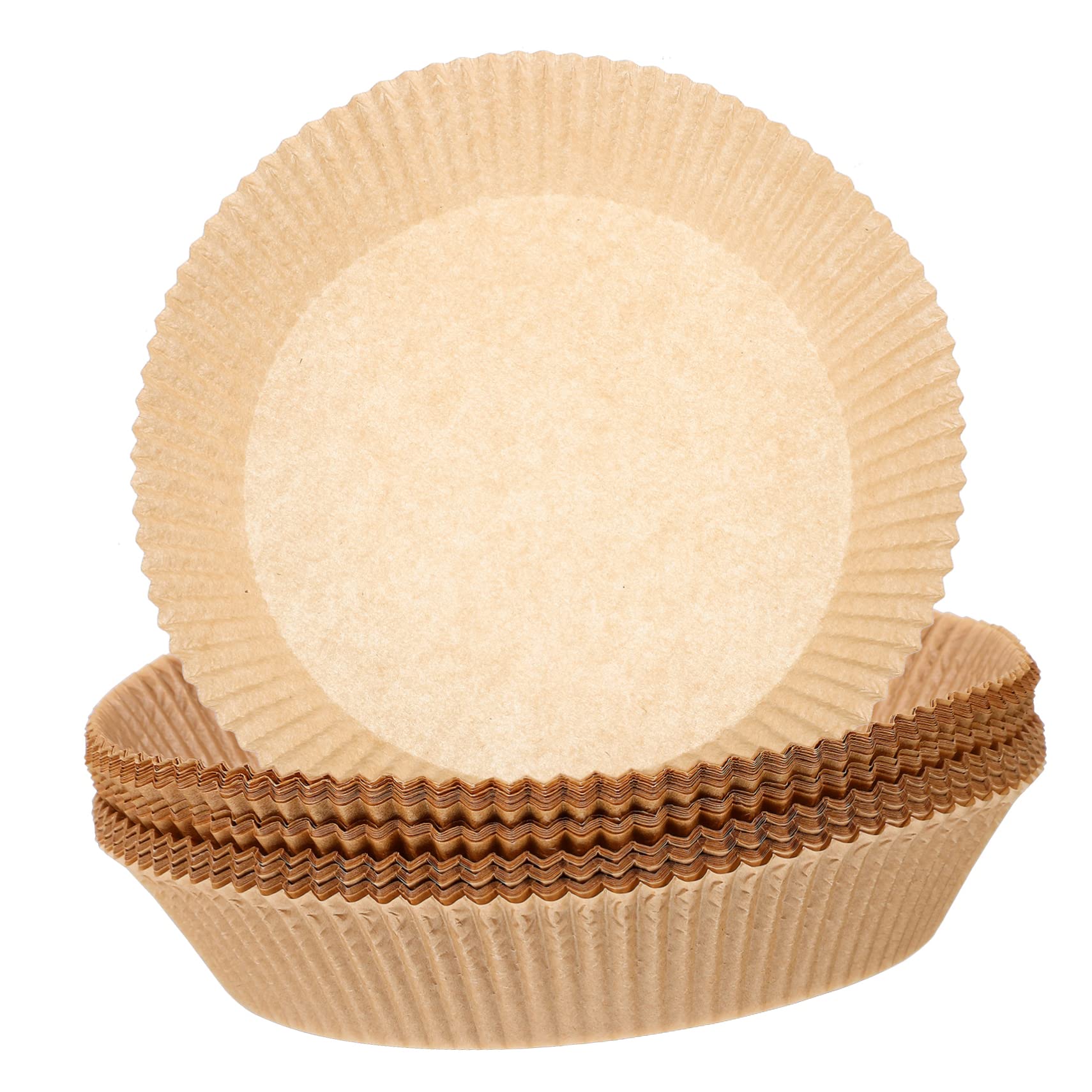 Air Fryer Liner Mats 100pcs Round Non-stick Oil-free Heat-resistant Paper Trays for All Air Fryers Baking Needs