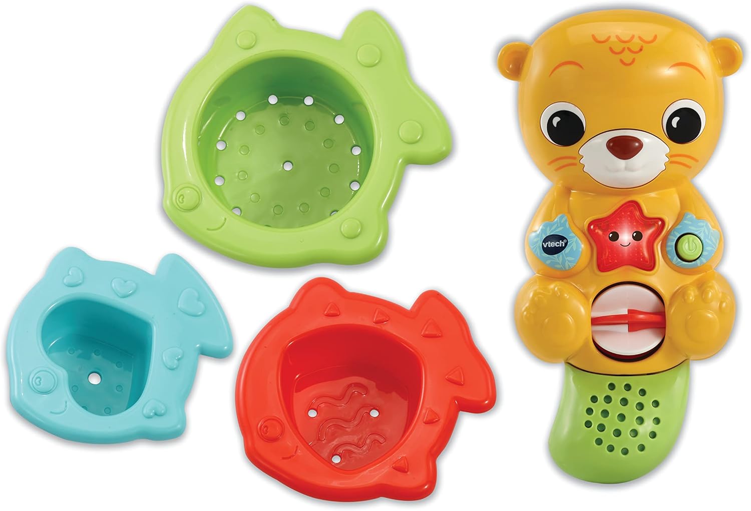 VTech Splashing Fun Otter, Bath Toy for 1 Year Olds + Sensory Bathtub