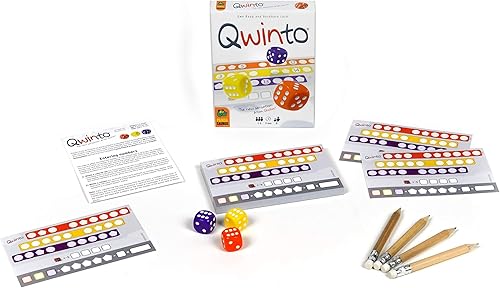 Miniatura 7 de Qwinto Juego de mesa  Juego de dados de ritmo rápido  Juego de rodar y escribir números  Juego de construcción de patrones para niños y adultos  A