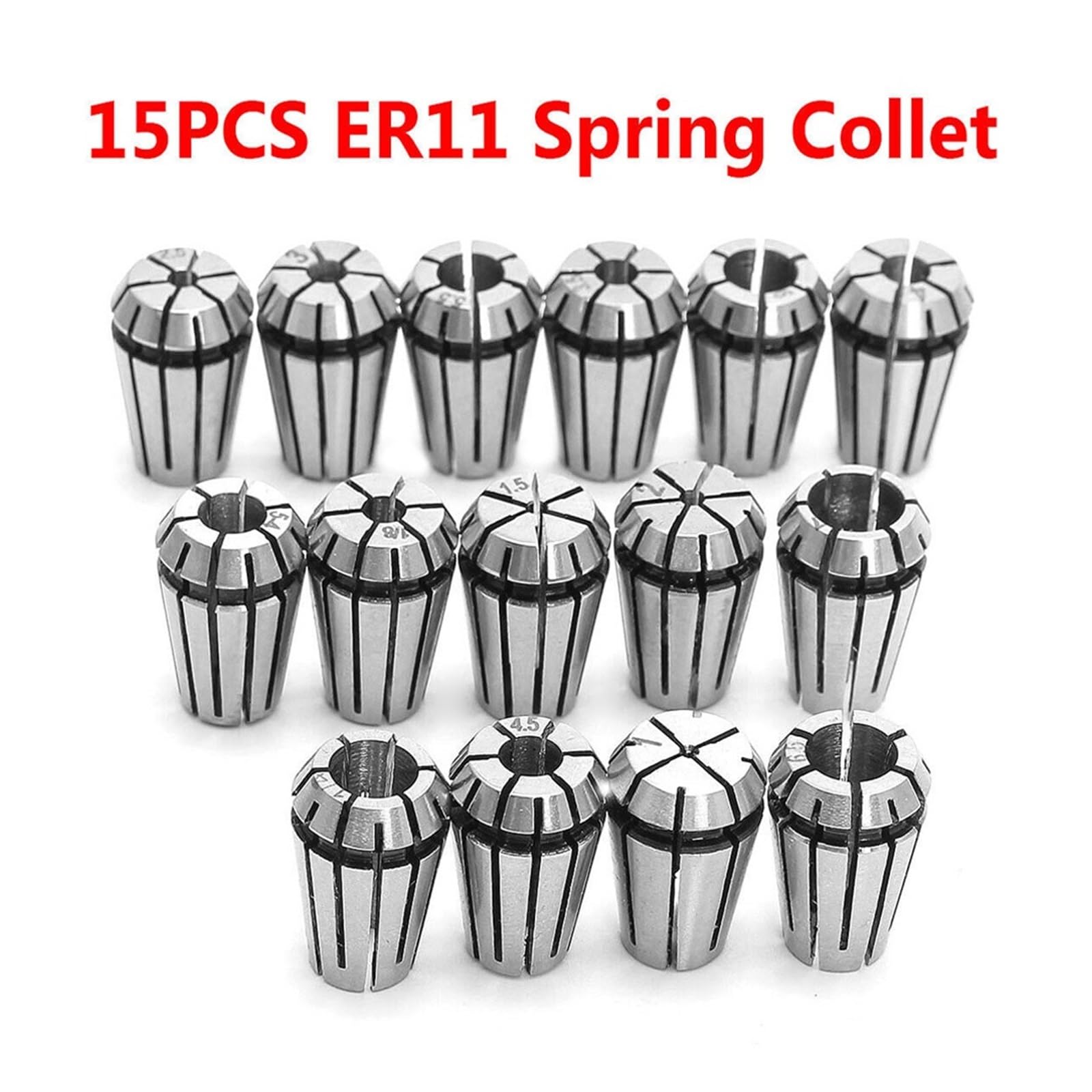 stalowy zacisk sprężyny Zestaw zacisków sprężynowych ER11-ER32 do frezowania i toczenia(12pcs ER32)