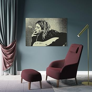 Amazon.co.jp: ニルヴァーナカートコバーン音楽ポスター壁の絵
