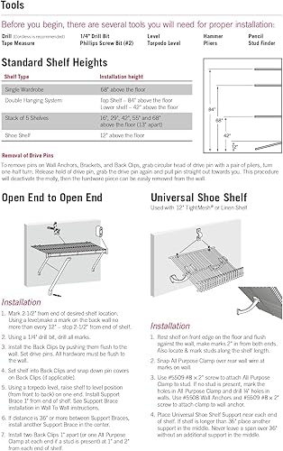 Miniatura 3 de Rubbermaid Commercial Products FreeSlide Estantería de alambre, 16 pulgadas, color blanco, organizador y almacenamiento de armario, estantes