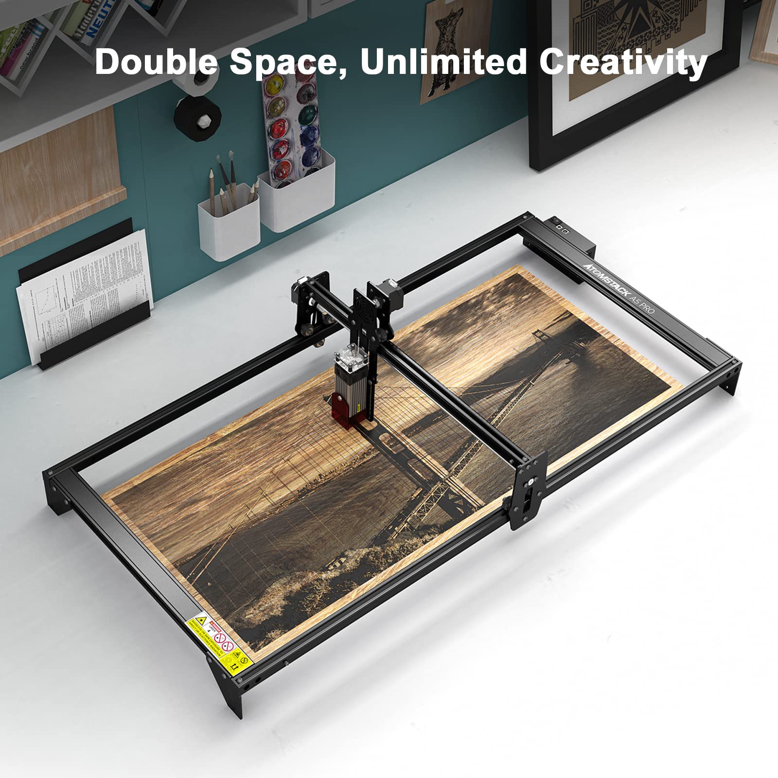 ATOMSTACK A5 Pro Expansion Kit,Extend The Engraving Area for ATOMSTACK A5 20W/A5 M30/A5 M40/A5 Pro/A5 Pro+ Series Engraving Machine to 850x410mm,Laser Engraving Machine Accessories