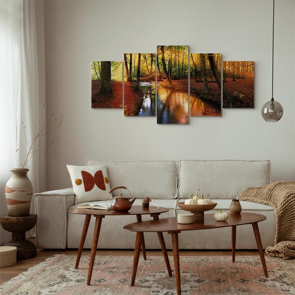 murando - Peinture acrylique Paysage 150x75 cm - Effet texturé ou coup de pinceau - Décoration avec finition faite à la main - Salon chambre - Finition artisanale - c-A-0064-b-n