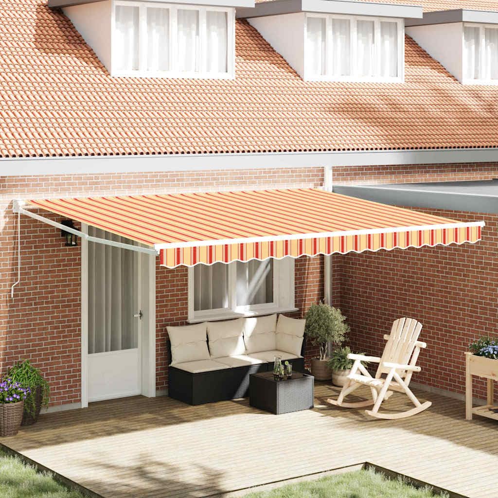 Auvent rétractable terrasse jardin protection solaire ajustable 450x300