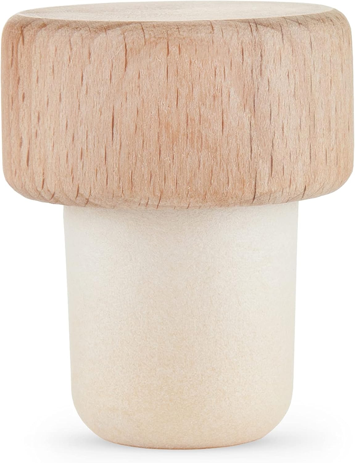 True Woody Reusable Wine Bottle Stoppers, Customizable Cork