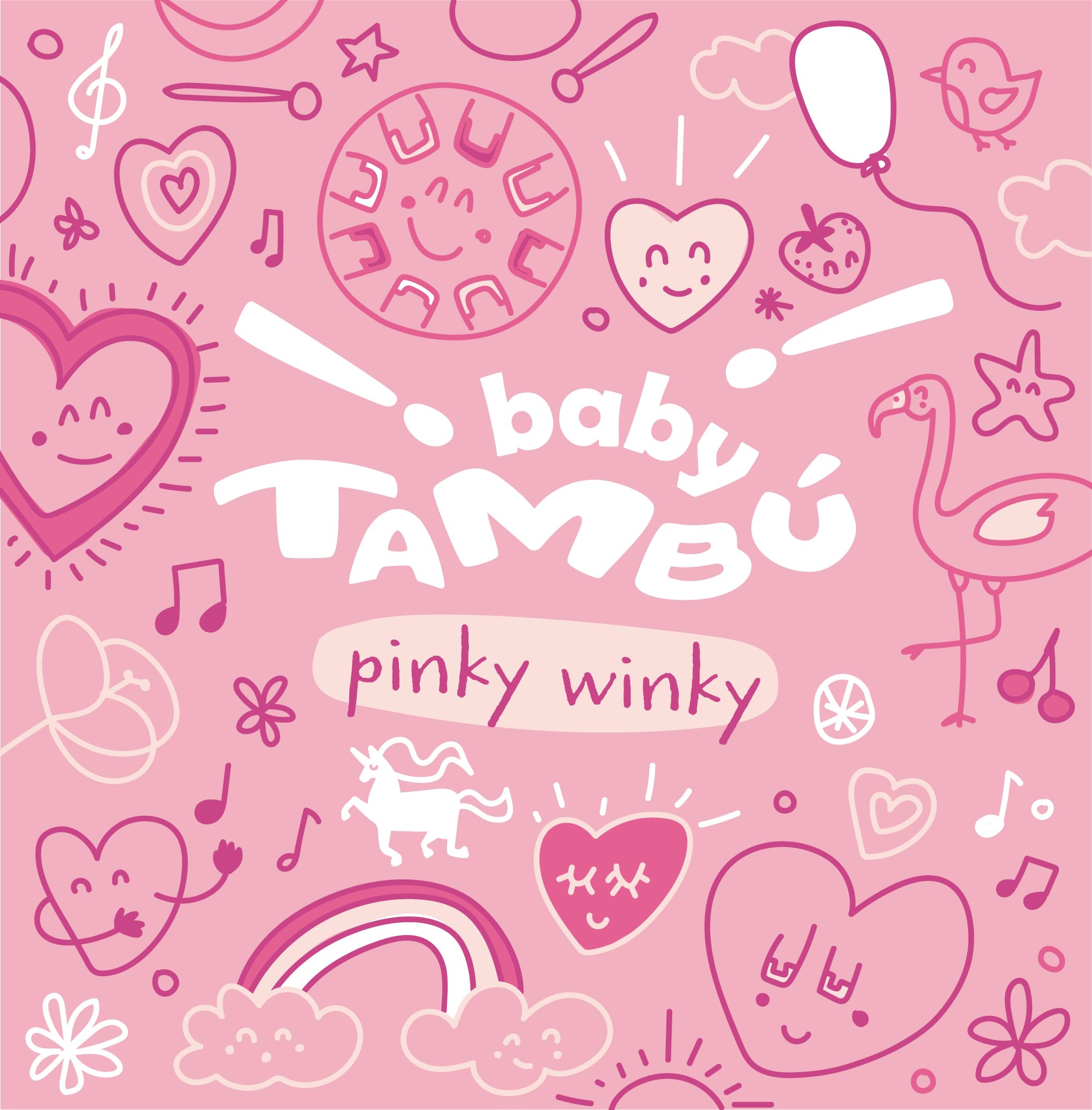 BABY TAMBÚ. Stahlzungentrommel. 6 Zoll (15 cm). Metallzungentrommel mit 8 Tönen. Handpan-Trommel, Metallisches Percussionsinstrument (Rosa - Pinky Winky)
