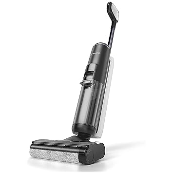 Tineco S5 Pro Smart Cordless Vacuum Cleaner, One-Step Cleaning Mop for Sticky Messes and Pet Hair, Lcd Display, Smart App Enabled, Voice Control Floor One S5 Pro, Dark Grey