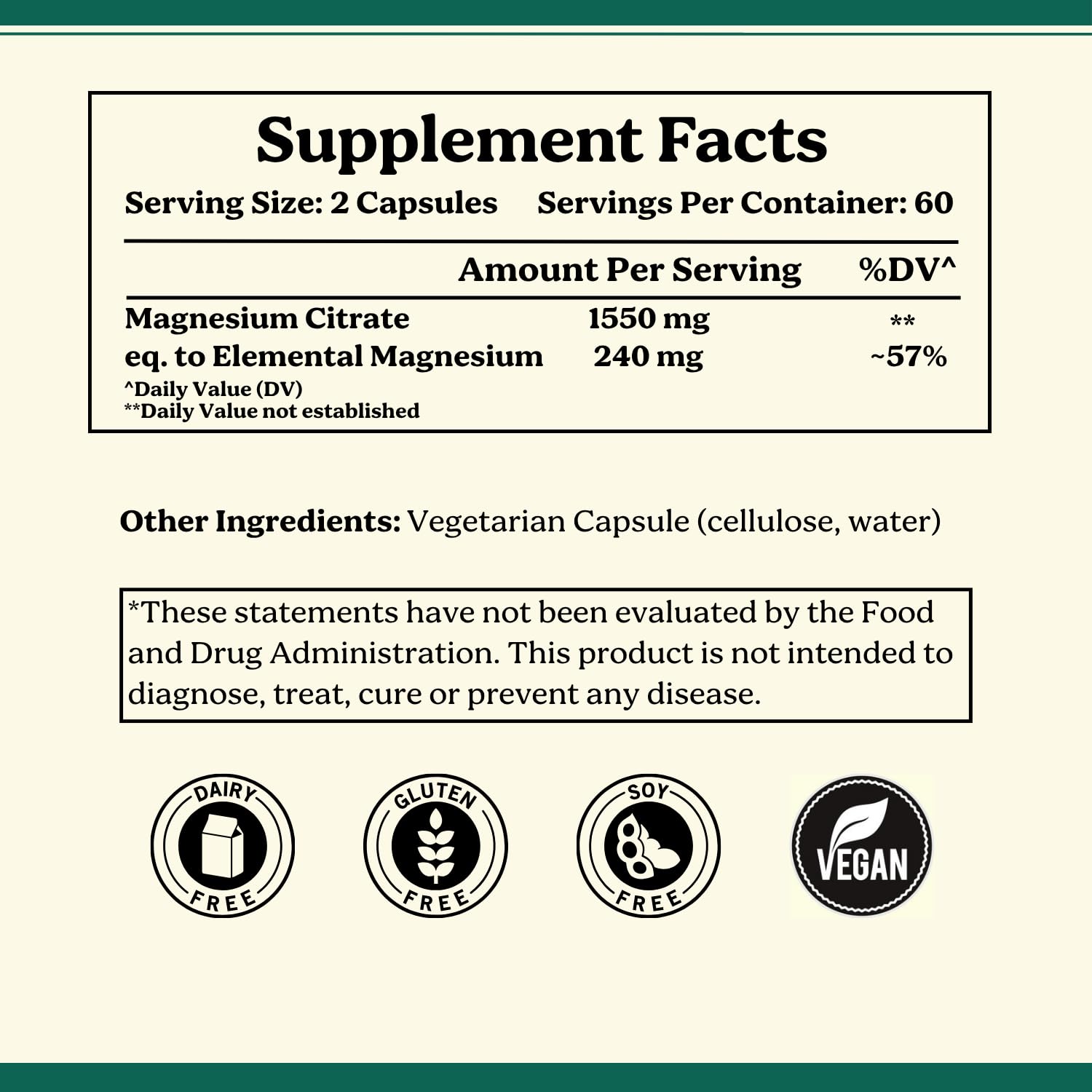 Life & Pursuits Pure Magnesium Citrate 775 mg – 120 Vegan Capsules | 120 mg Elemental Magnesium per Capsule| High Absorption, Non-Buffered Supplement for Gut & Digestion Support | 3rd Party Lab Tested — Amazon image 5