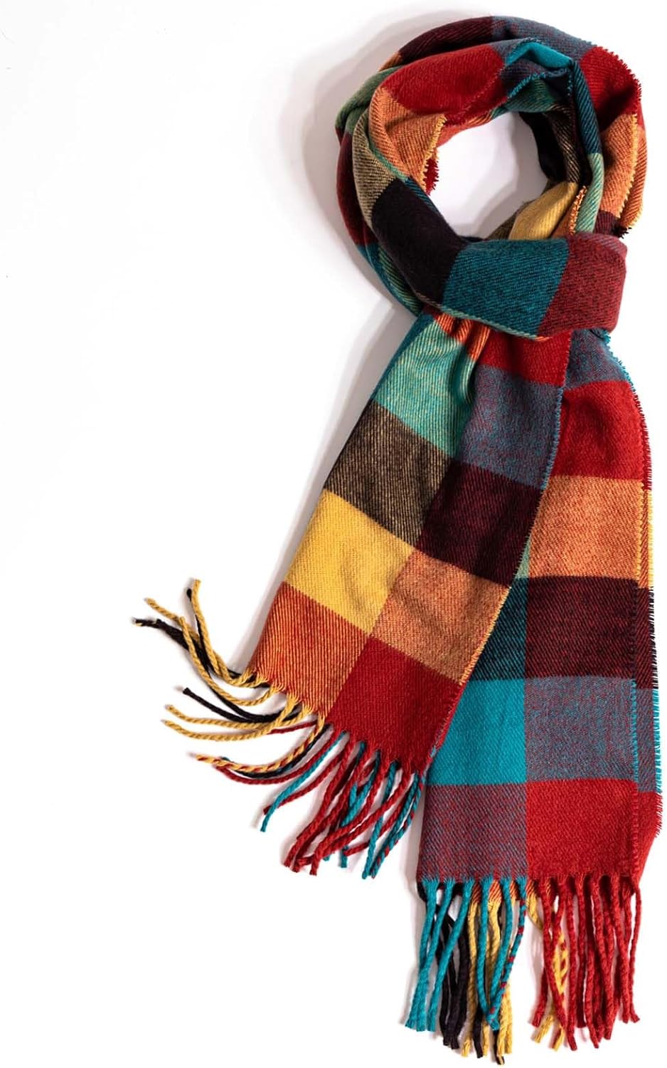 Scarf For Men Women Winter Warm Neck Plaid Solid Scarves Fall Softest Classic - Image 3