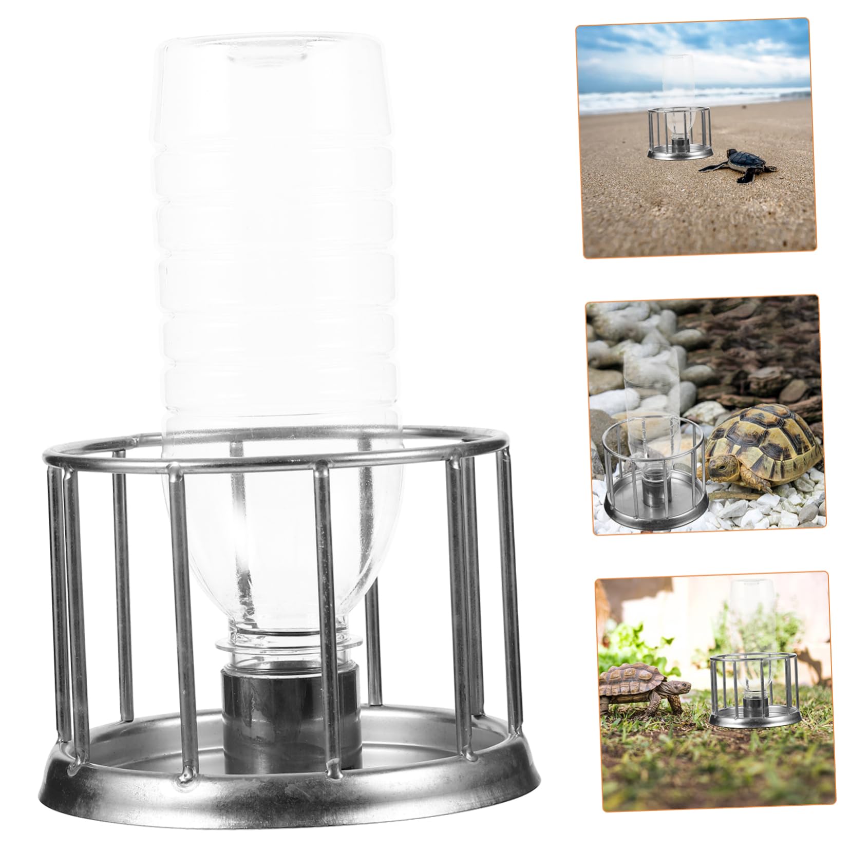 Hohopeti Comedero Práctico para Terrario De 3 Piezas Plato De Agua para Reptiles Lagartos Y