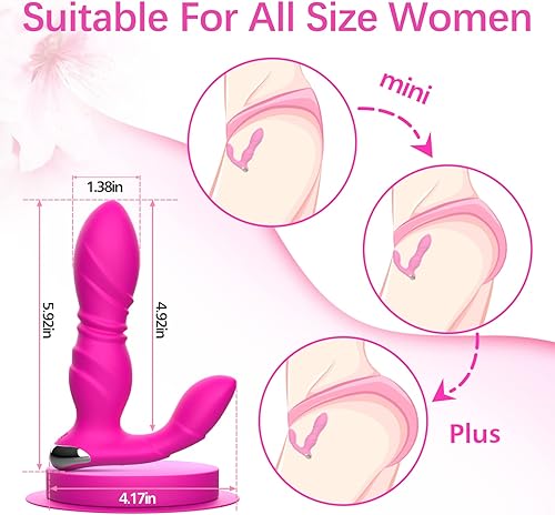 Miniatura 4 de Juguetes sexuales para adultos para el placer de las mujeres, consolador vibrador portátil con aplicación y control remoto vibradores con 9 potentes