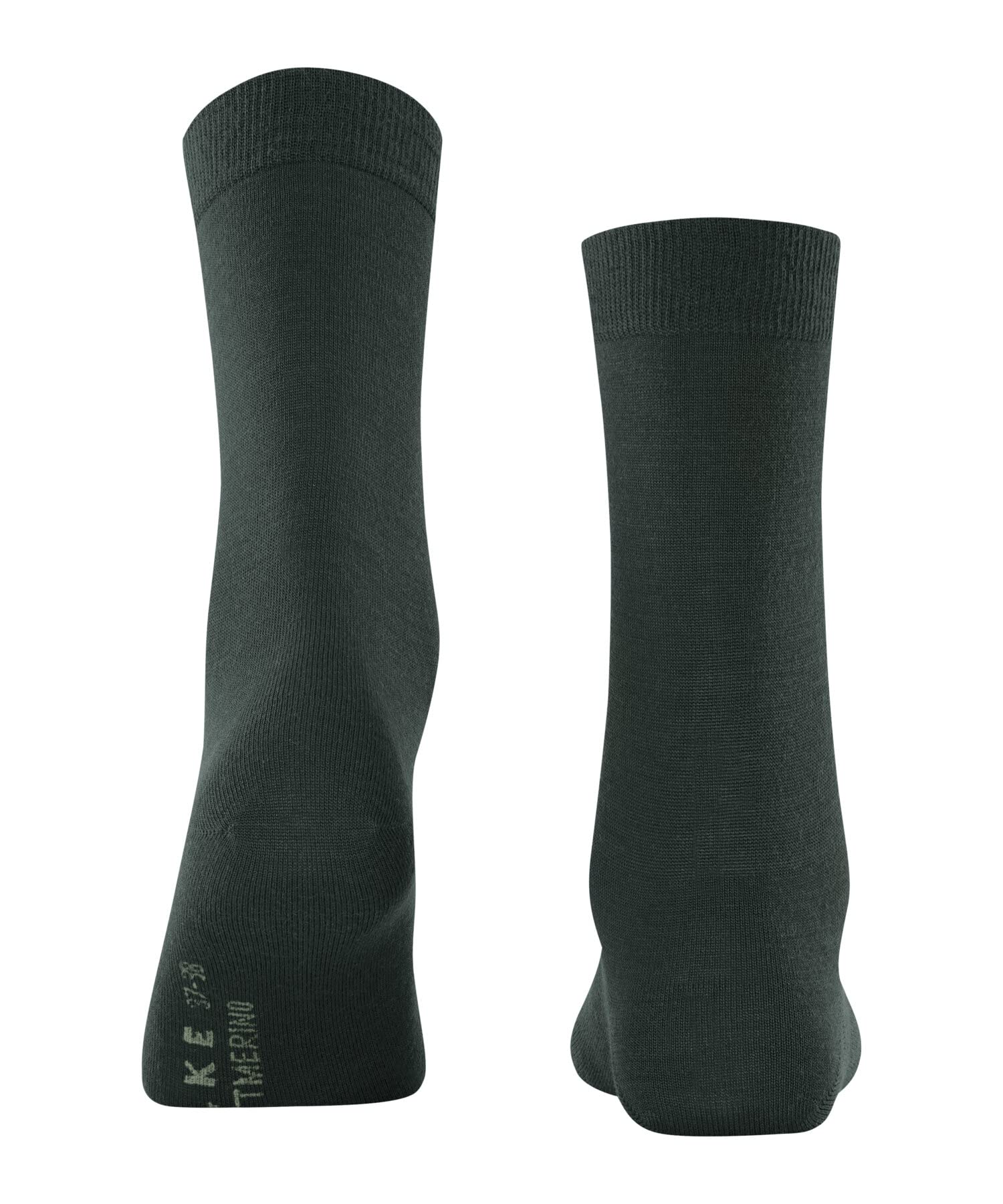 FALKE mujer Softmerino calcetines transpirable regulación del clima antiolores lana algodón plano delgado elegante costura plana en la zona de la punta 1 par