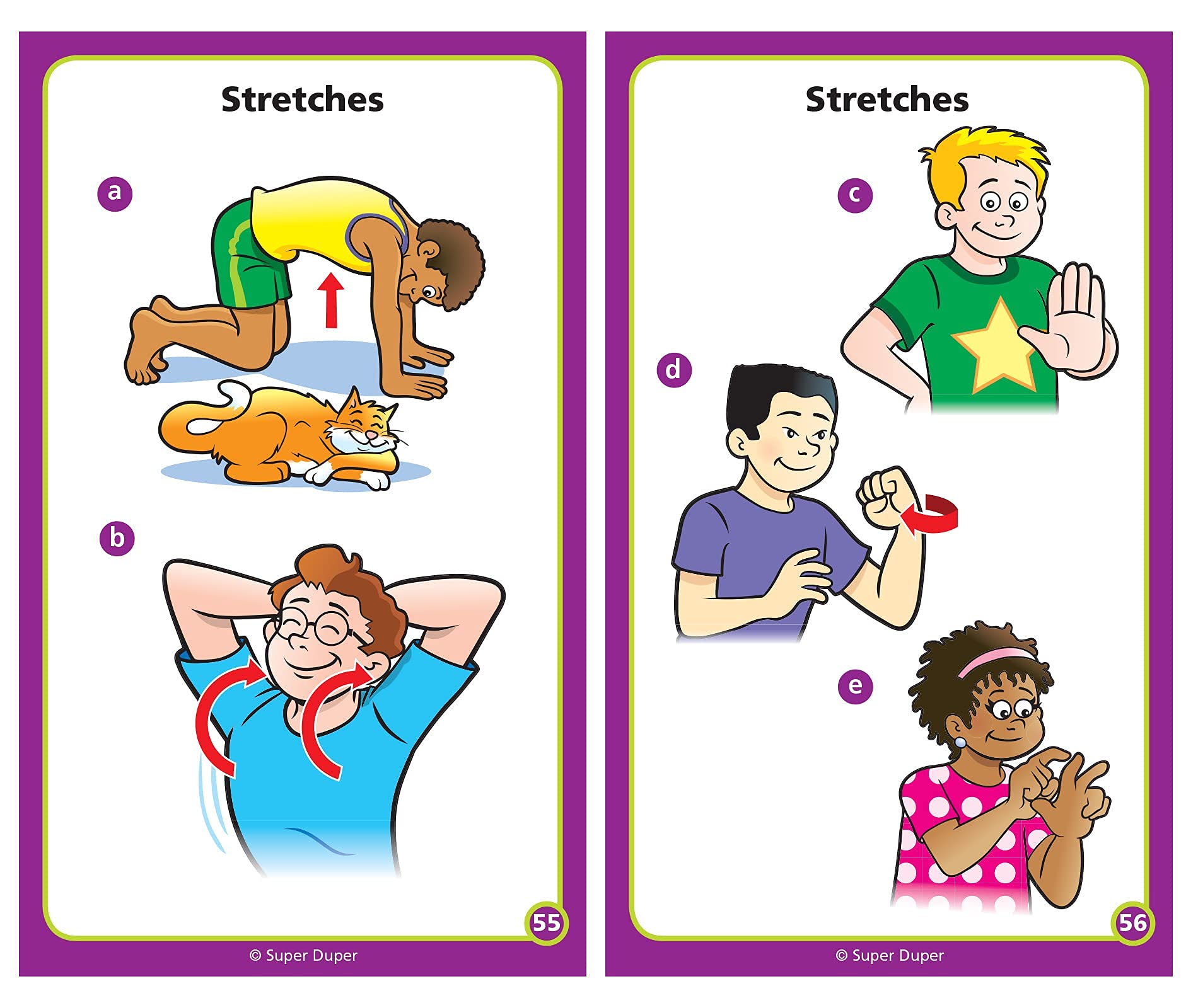 Super Duper Publications Upper Body and Core Strength Fun Deck