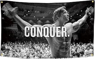 Flag for Arnold Schwarzenegger 3×5 Feet Funny Flag Banner Wall Outdoor Hanging Flag with 4 Brass Grommets for College Dorm Room Decor
