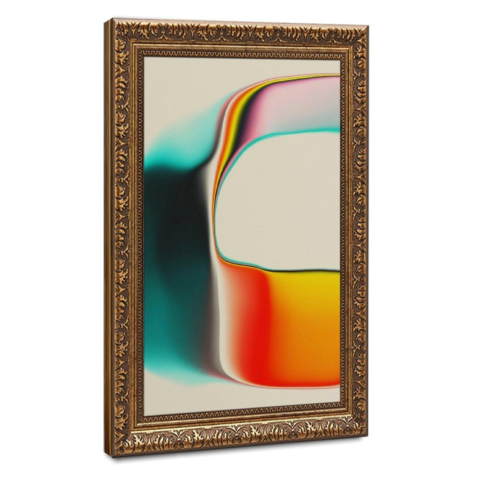 Bareronor Colorful Abstract Gradient Canvas Poster Bedroom Decor Landscape Office Room Decor Gift 12" L X 18" W